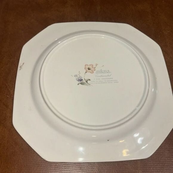 Mikasa Continental Amsterdam Floral Square Dinner Plate 10.5" - Picture 3 of 4